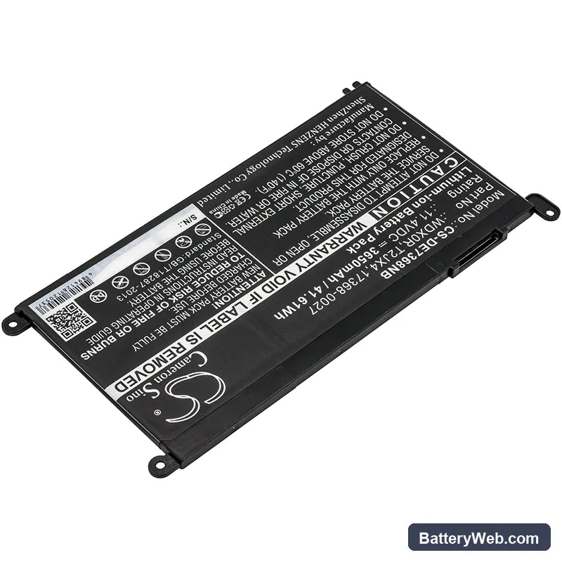 Dell INS 13MF PRO-D1508TS Replacement Battery, 11.4V, 3650mAh, Li-ion 2