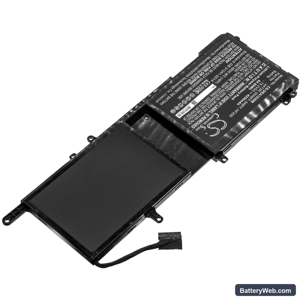 Dell Alienware 15 R3 Max-Q Replacement Battery, 15.2V, 4250mAh, Li-Polymer 2