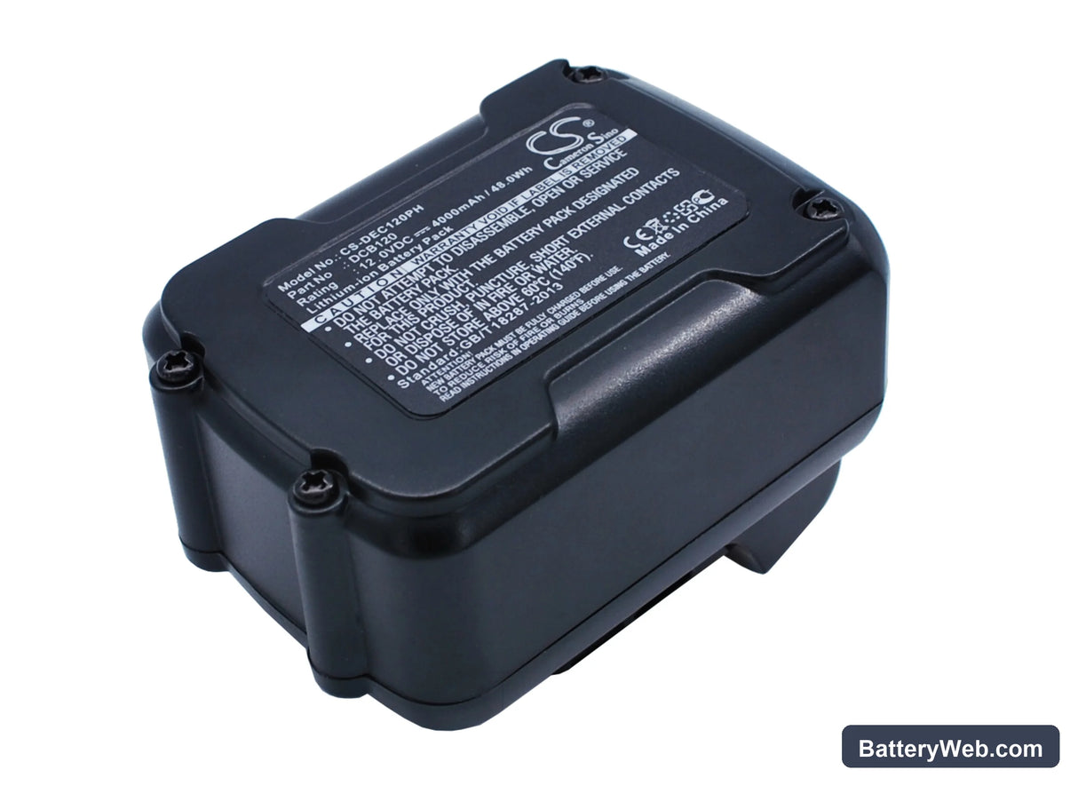 DeWalt 12V MAX Li-ion Replacement Battery, 12V, 4000mAh, Li-ion 2