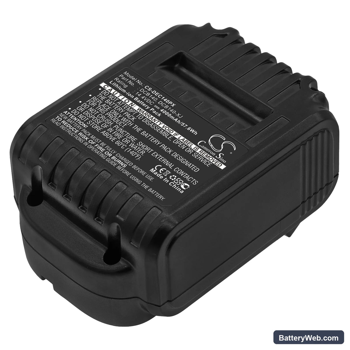 DeWalt XR Li-Ion 14.4V Replacement Battery, 14.4V, 4000mAh, Li-ion 1