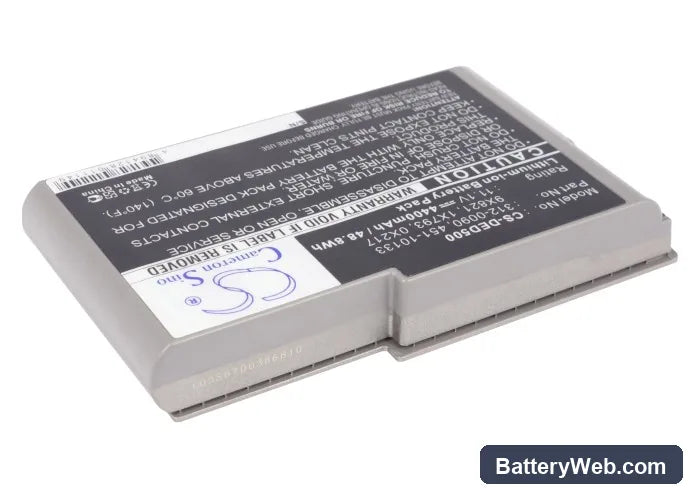 Dell Inspiron 500m Replacement Battery, 11.1V, 4400mAh, Li-ion 2