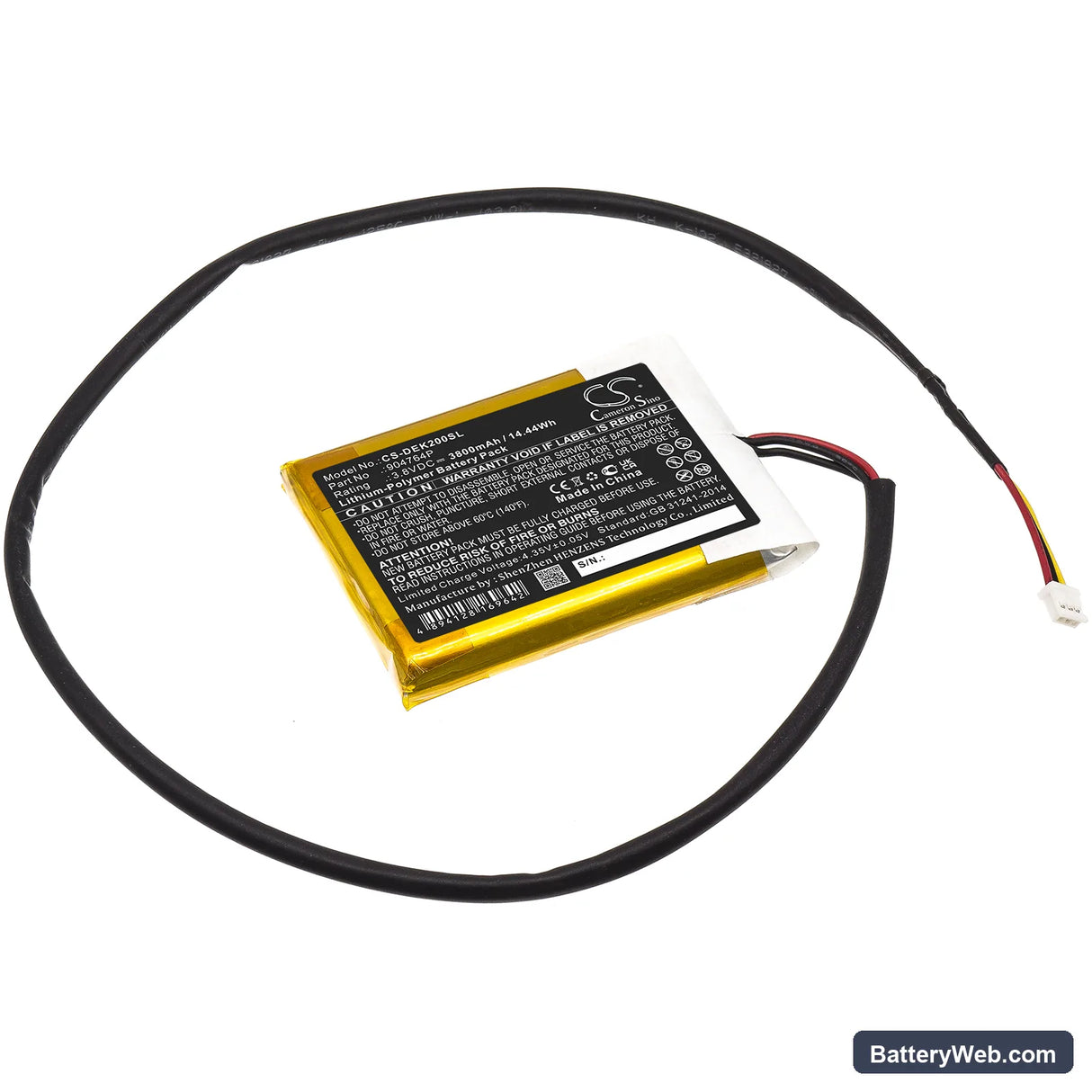idealens K2 Replacement Battery, 3.8V, 3800mAh, Li-Polymer 1