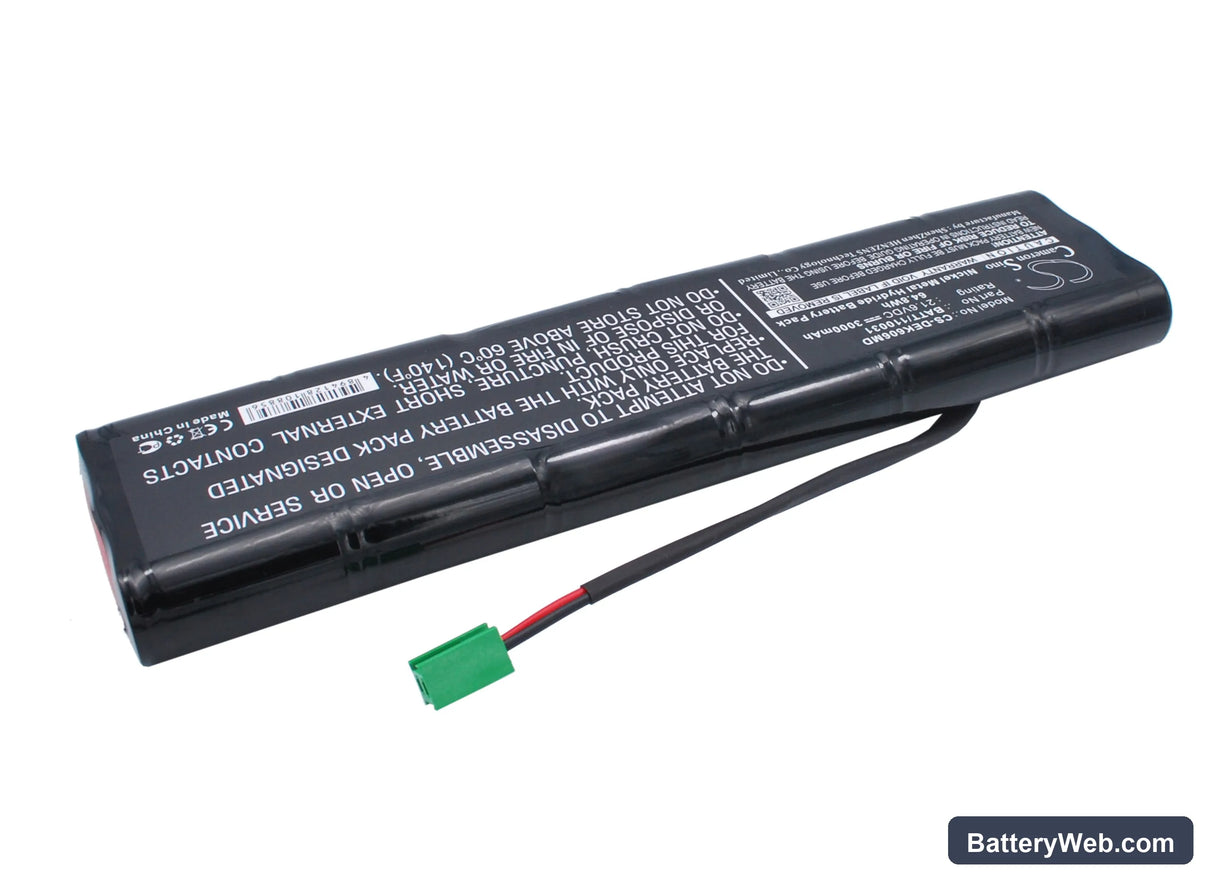 Hellige Cardiotest EK53 Replacement Battery, 21.6V, 3000mAh, Ni-MH 2