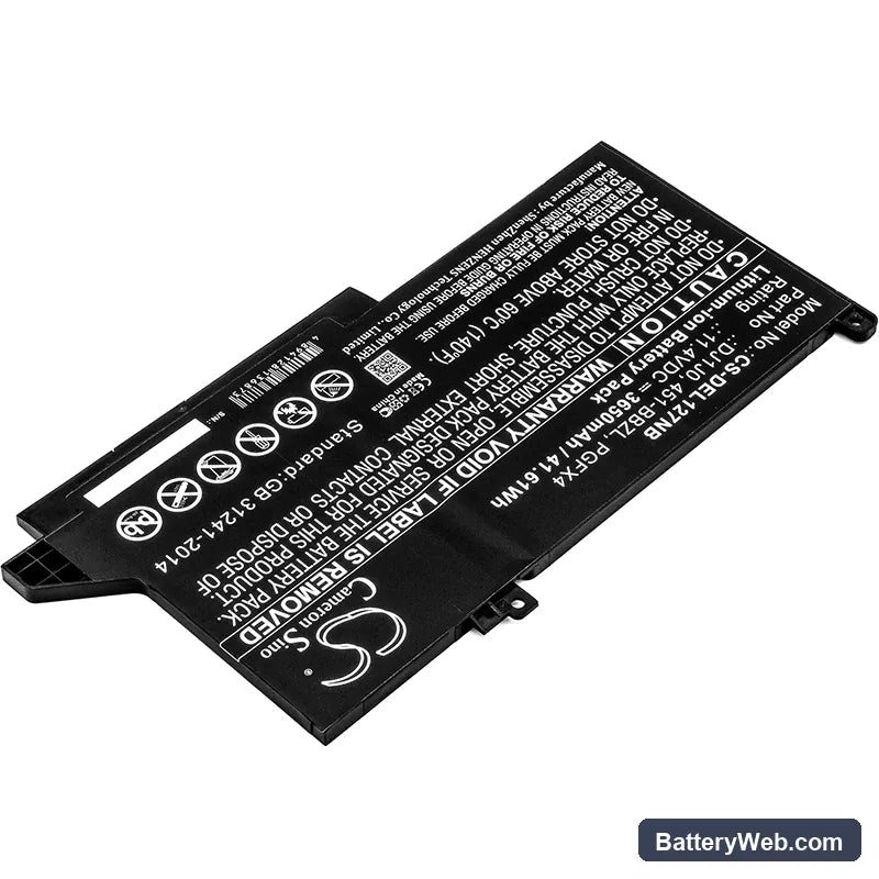 Dell Latitude 12 7000 Replacement Battery, 11.4V, 3650mAh, Li-ion 2