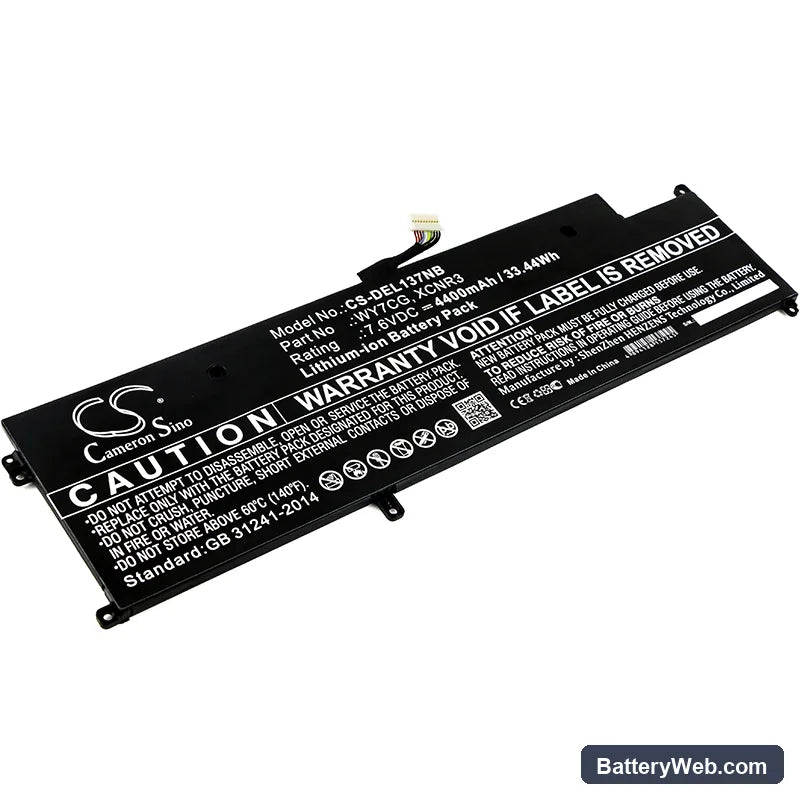 Dell Latitude 13 7370 Replacement Battery, 7.6V, 4400mAh, Li-ion 1
