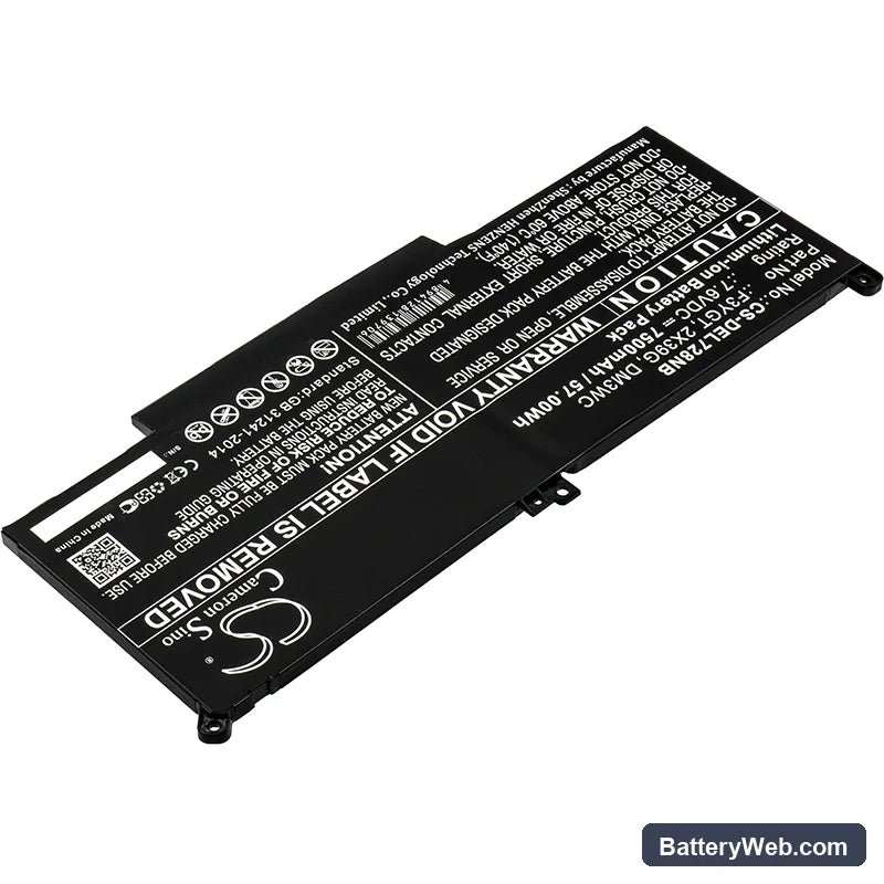 Dell CTOL7480-D1506CN Replacement Battery, 7.6V, 7500mAh, Li-ion 2