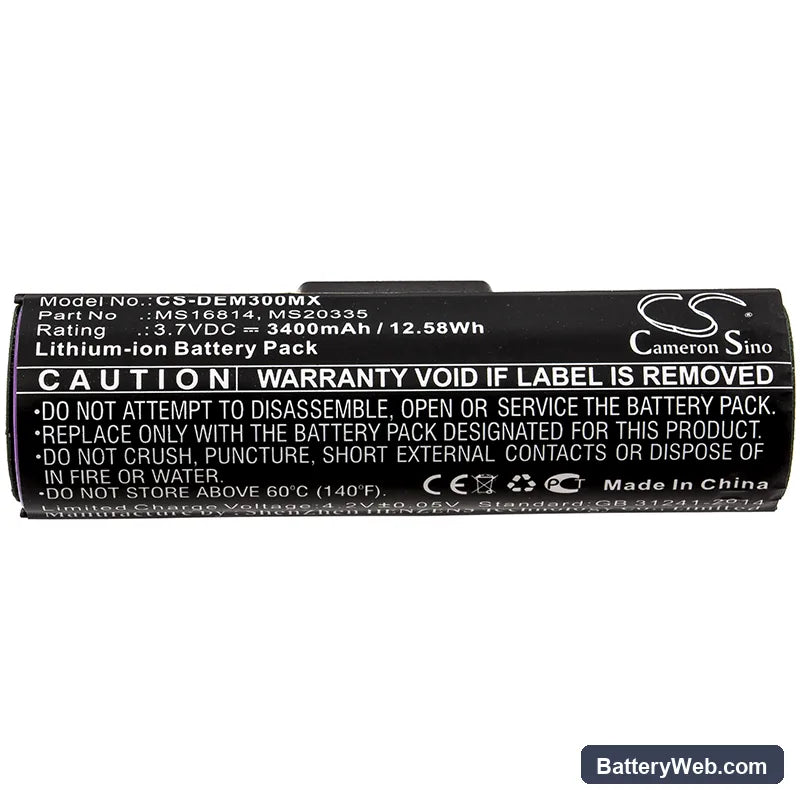Drager Infinity M300 Replacement Battery, 3.7V, 3400mAh, Li-ion 3