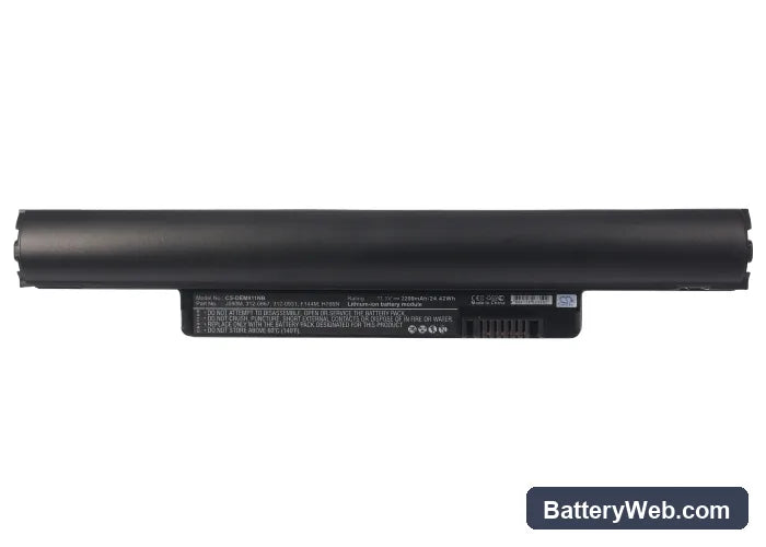 Dell Inspiron Mini 10 Replacement Battery, 11.1V, 2200mAh, Li-ion 5
