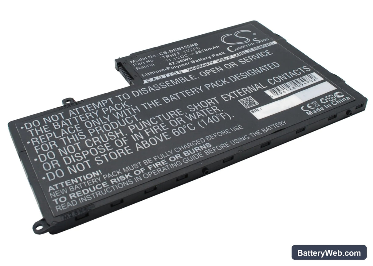 Dell Inspiron 15 Replacement Battery, 11.1V, 3870mAh, Li-ion 3