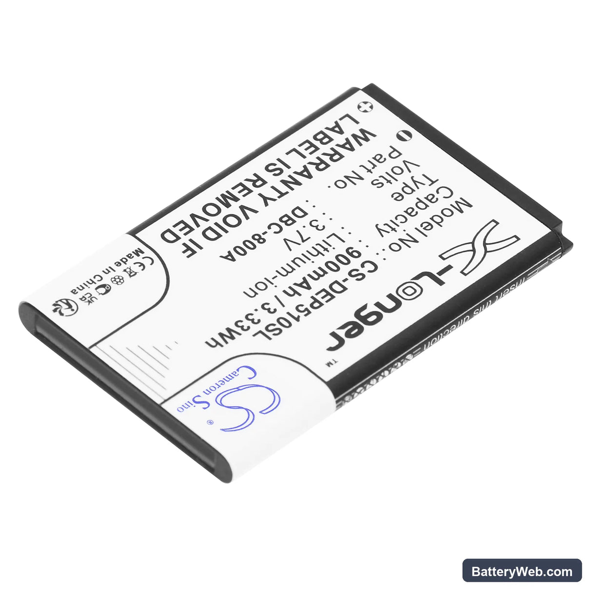 Qilive RF901 Replacement Battery, 3.7V, 900mAh, Li-ion 2
