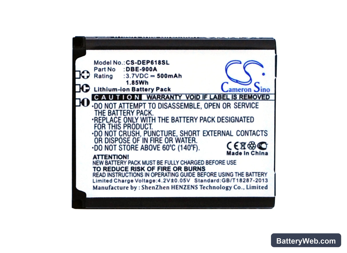 Doro Phoneeasy 618 Replacement Battery, 3.7V, 500mAh, Li-ion 1