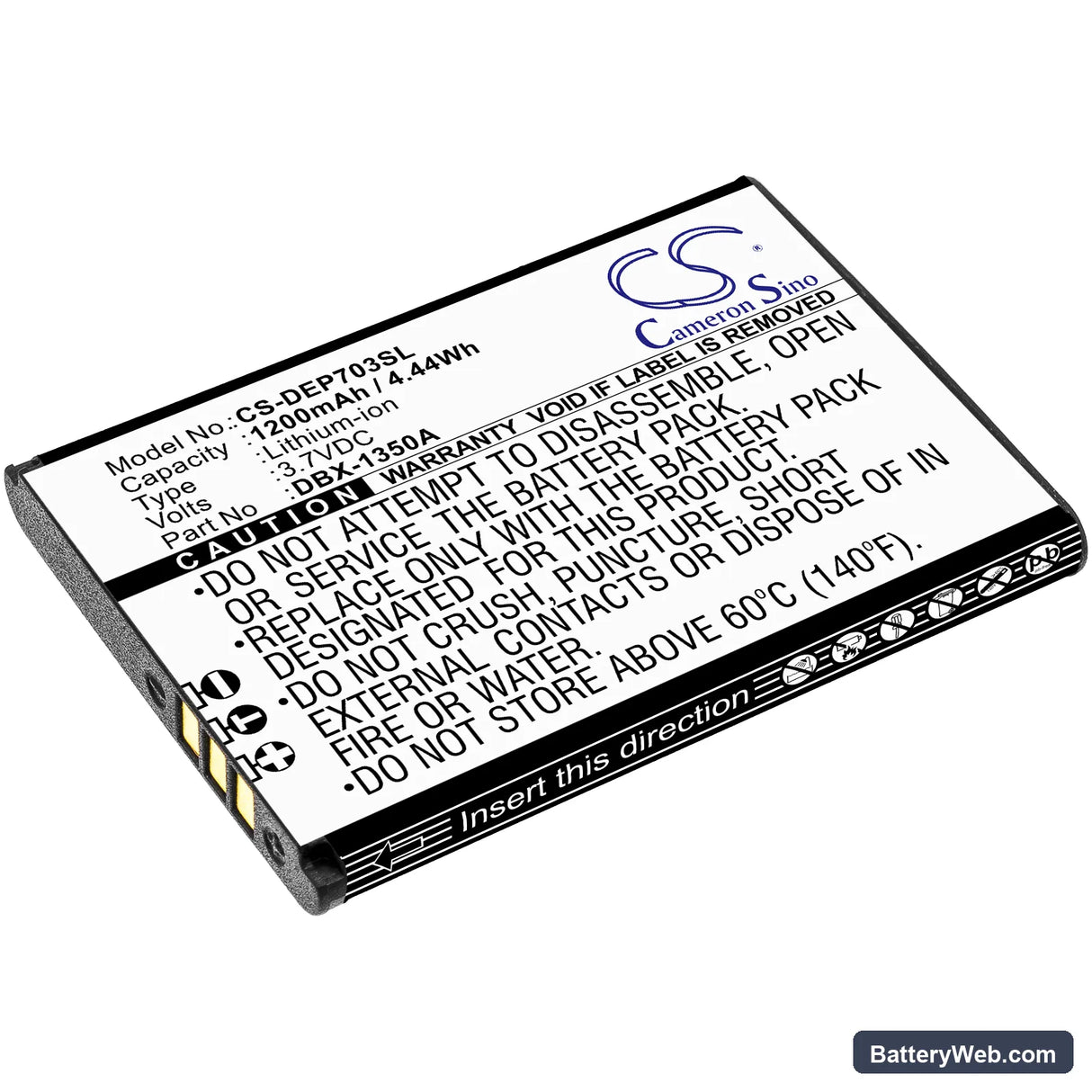 Doro 7030 Replacement Battery, 3.7V, 1200mAh, Li-ion 1