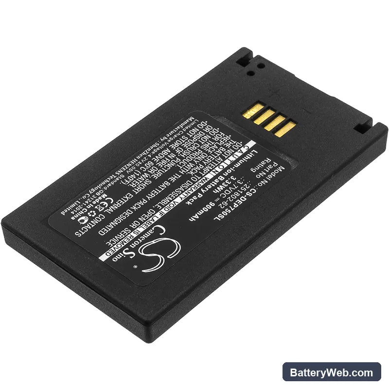 Tellermate T-iX Replacement Battery, 3.7V, 900mAh, Li-ion 2