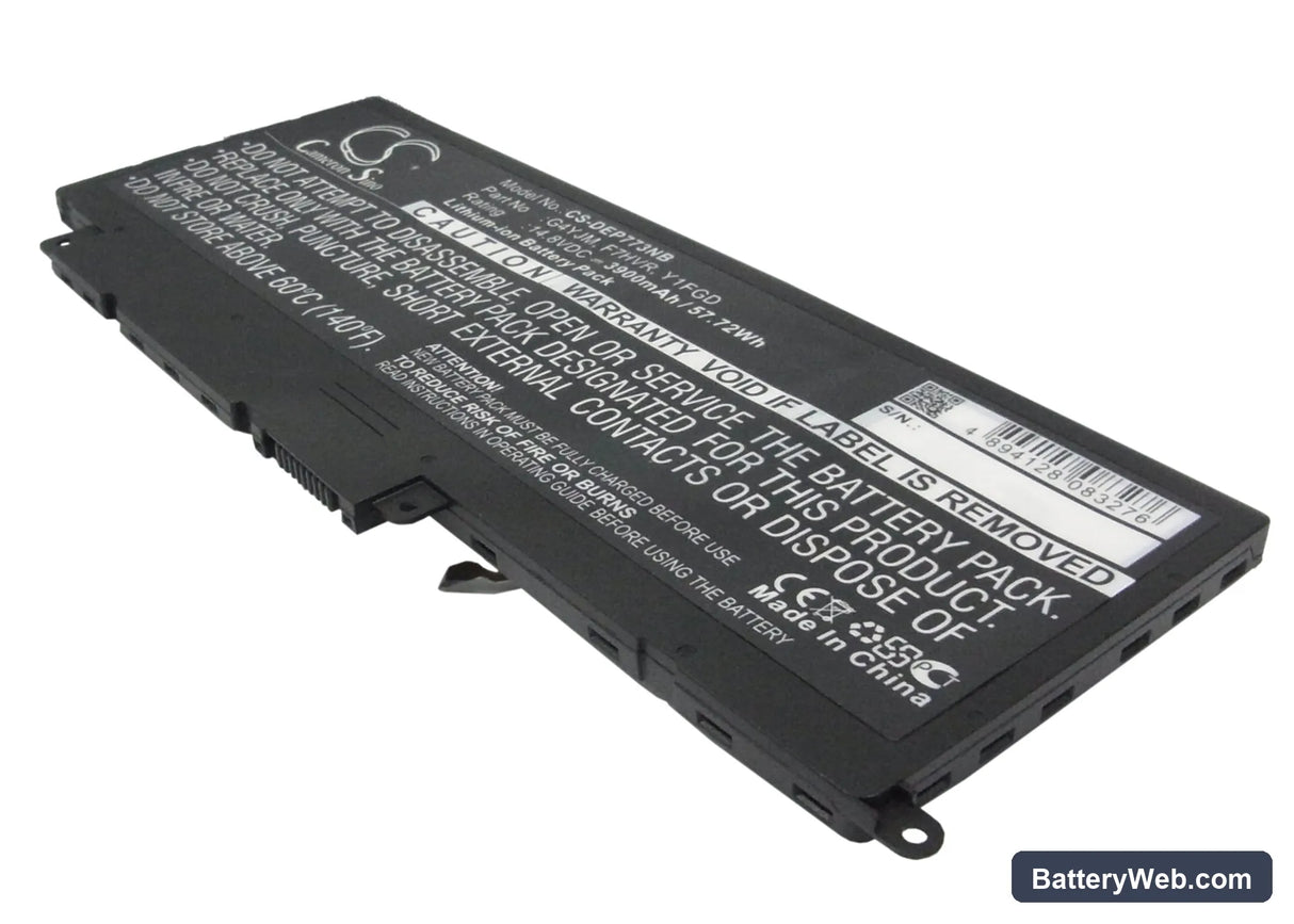 Dell Inspiron 7737 Replacement Battery, 14.8V, 3900mAh, Li-ion 1