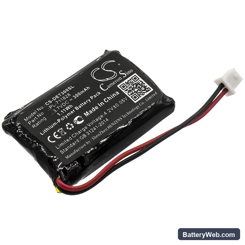 Educator ET-300Receiver Replacement Battery, 3.7V, 300mAh, Li-Polymer 1