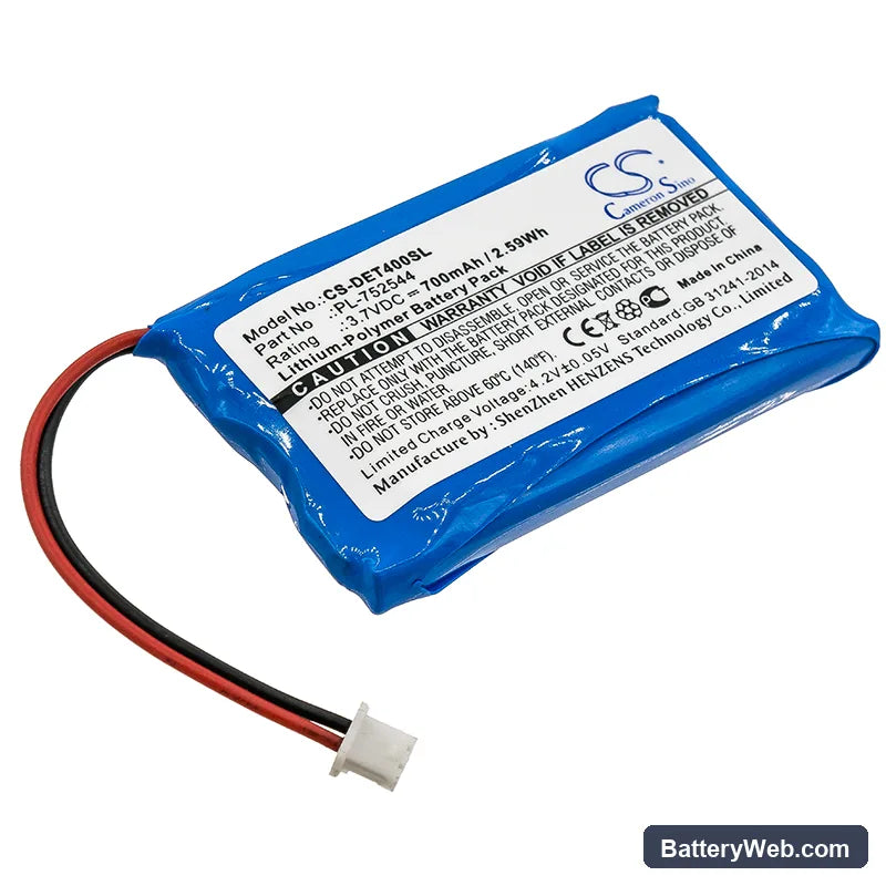 Educator ET-400 Transmitters Replacement Battery, 3.7V, 700mAh, Li-Polymer 1