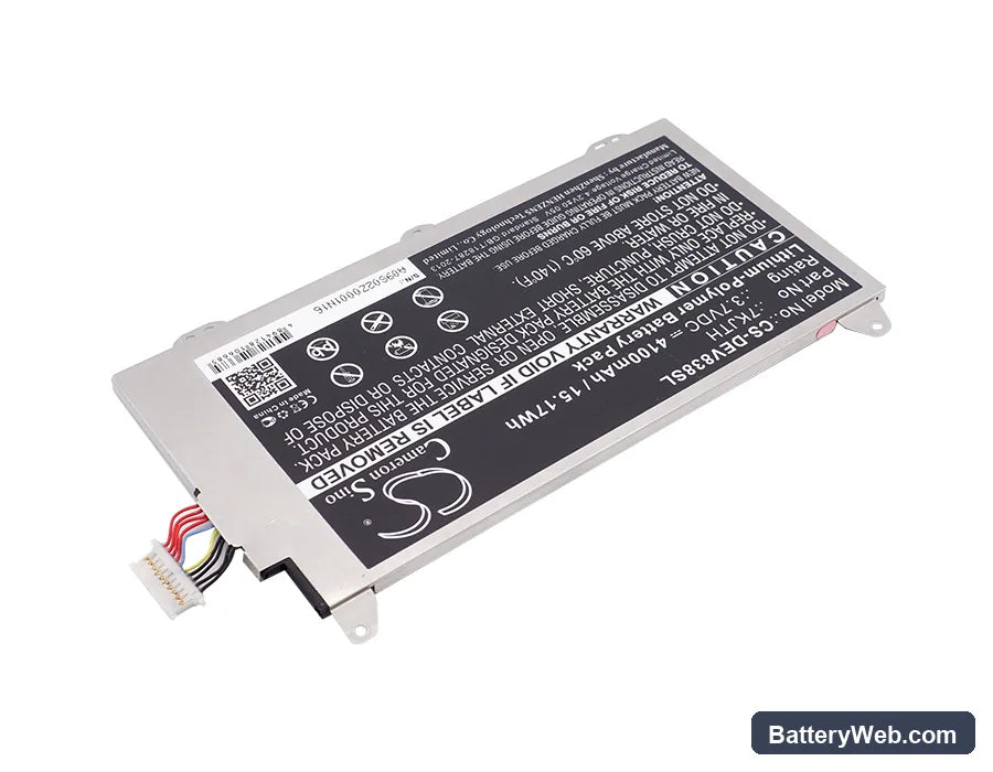 Dell Venue 8 Pro 3845 Replacement Battery, 3.7V, 4100mAh, Li-Polymer 2