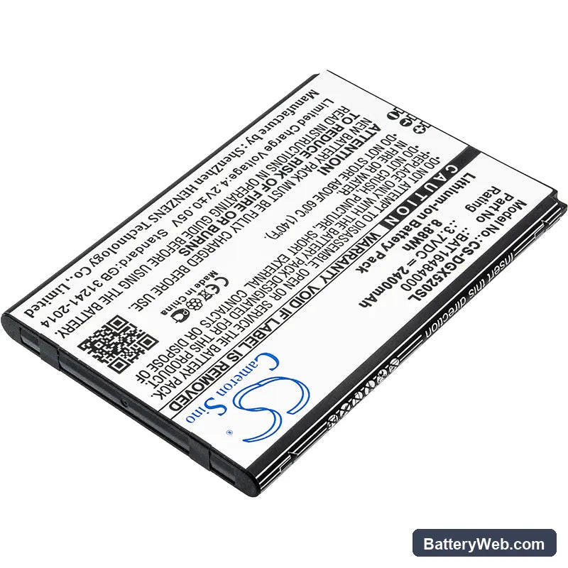 Doogee X5 Max Pro Replacement Battery, 3.7V, 2400mAh, Li-ion 2