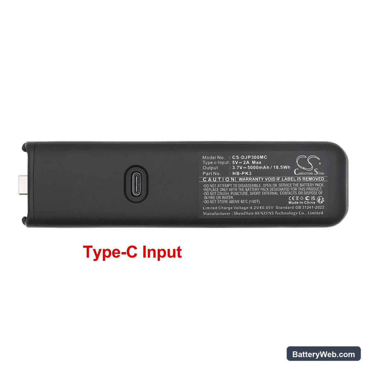 DJI Osmo Pocket 3 Battery Handle Replacement Battery, 3.7V, 5000mAh, Li-ion 6