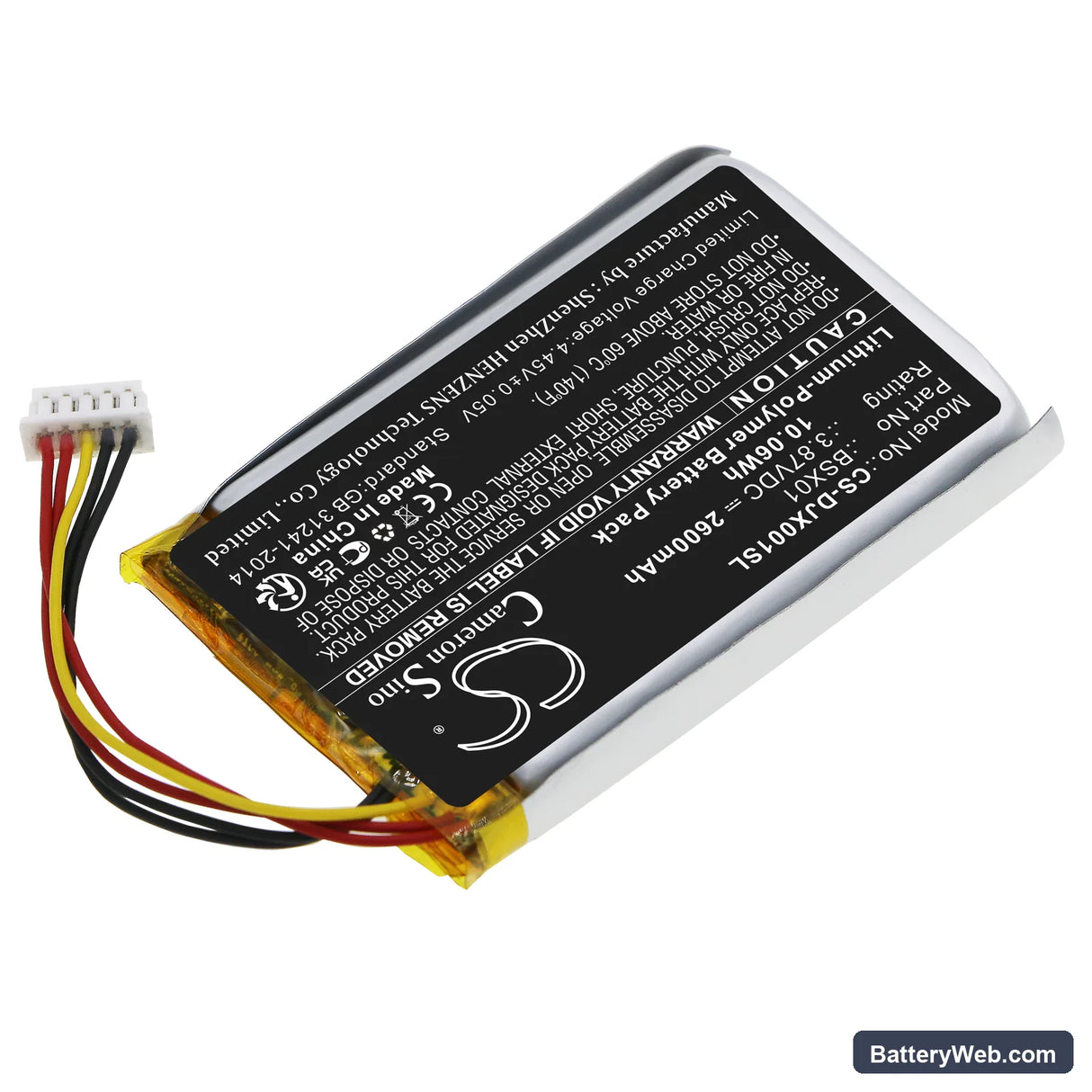 DJI ASB01 Replacement Battery, 3.87V, 2600mAh, Li-Polymer 2