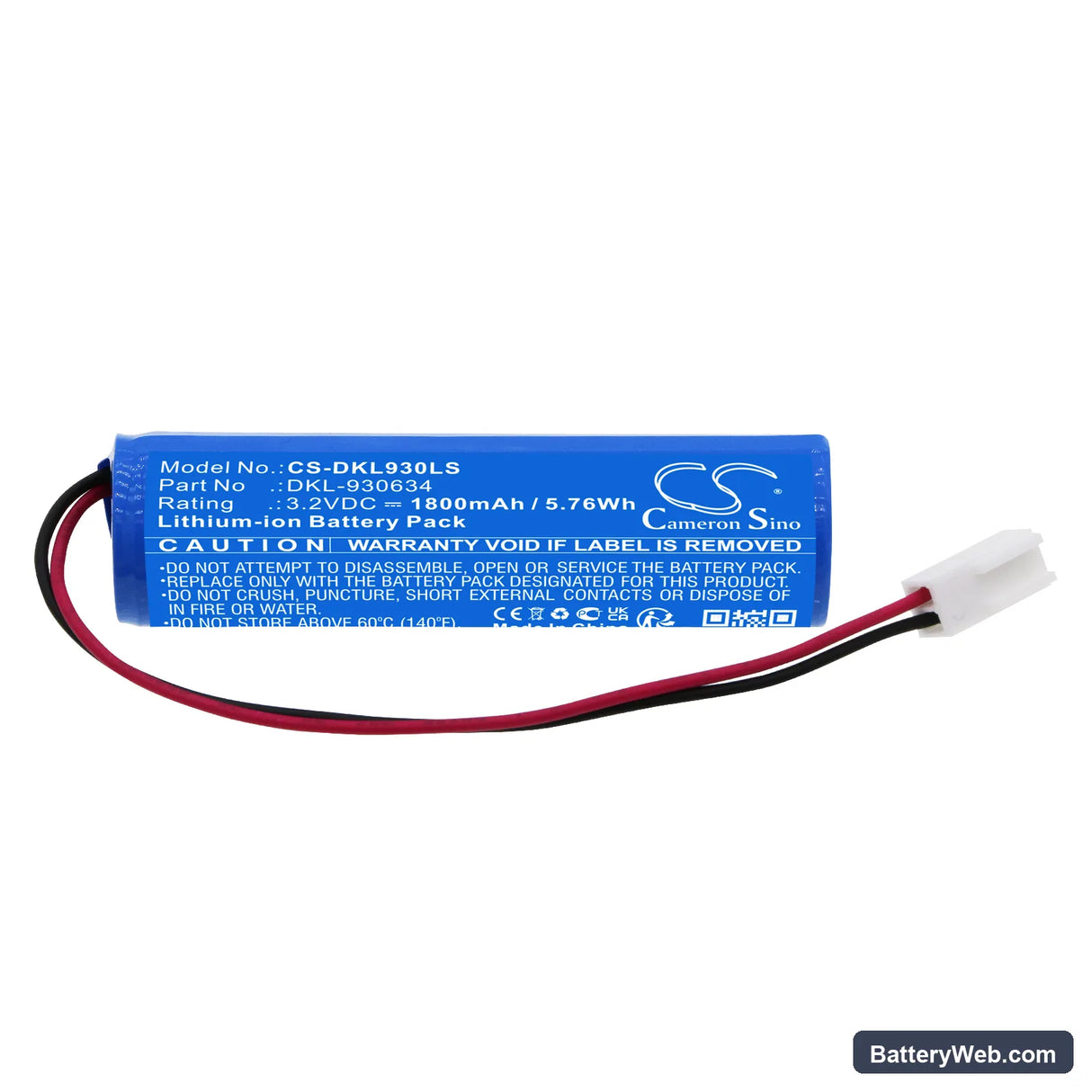 Deko-Light Ceiling luminaire ALMAAZ Emergency luminaire Replacement Battery, 3.2V, 1800mAh, LiFePO4 3
