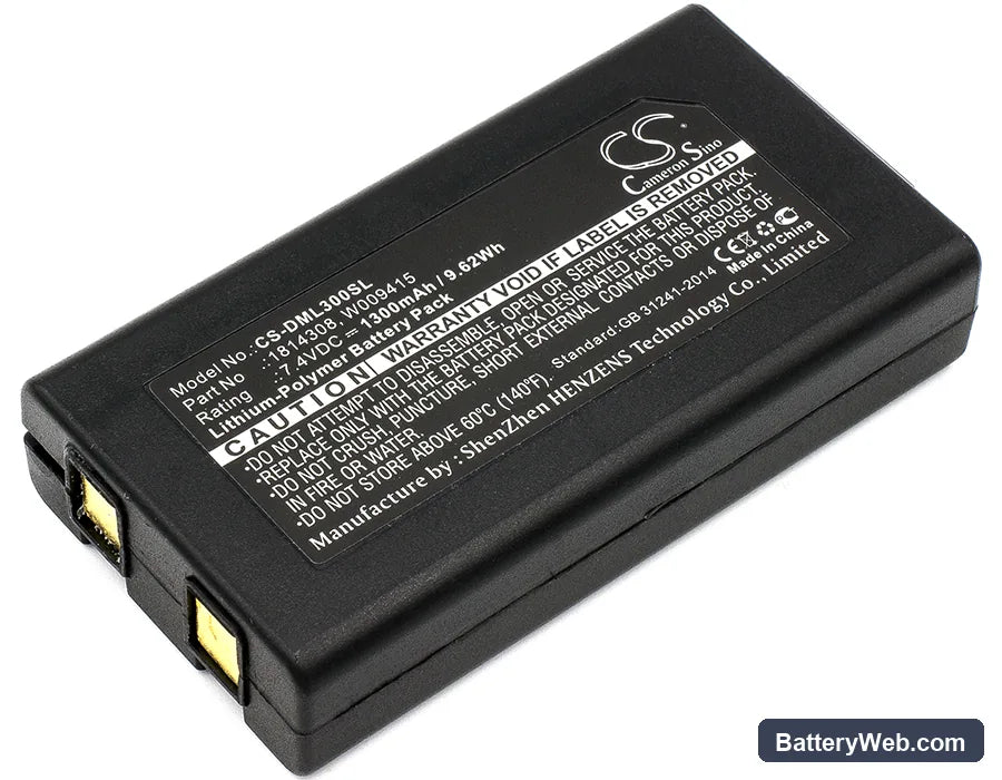 DYMO XTL 300 Replacement Battery, 7.4V, 1300mAh, Li-Polymer 1