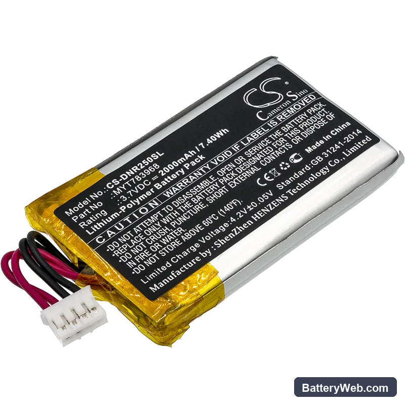 DeLorme inReach SE Replacement Battery, 3.7V, 2000mAh, Li-Polymer 1