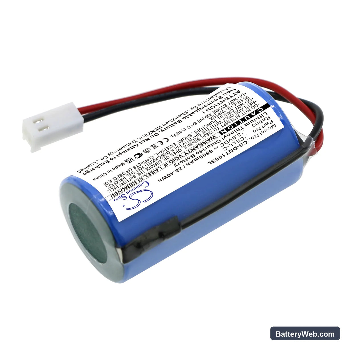 Dent Instruments Replacement Battery, 3.6V, 6500mAh, Li-SOCl2 2