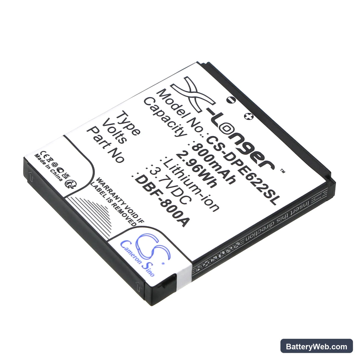 Doro PhoneEasy 622 Replacement Battery, 3.7V, 800mAh, Li-ion 1