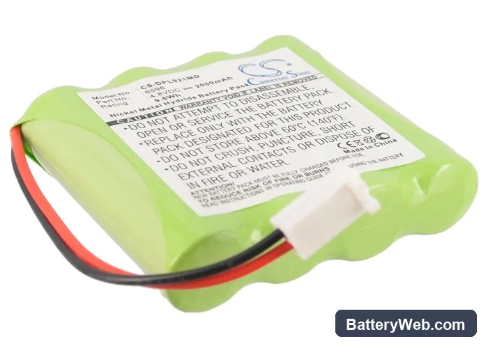 Delfi 9-2100 Portable Tourniquet Systems Replacement Battery, 4.8V, 2000mAh, Ni-MH 1