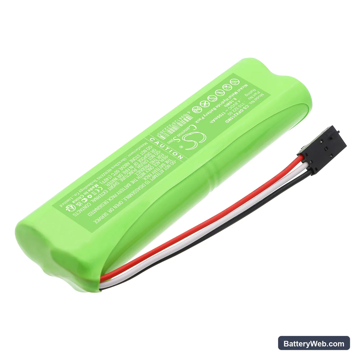 Dolphin medical pulse oximeter 2150 Replacement Battery, 4.8V, 1700mAh, Ni-MH 2