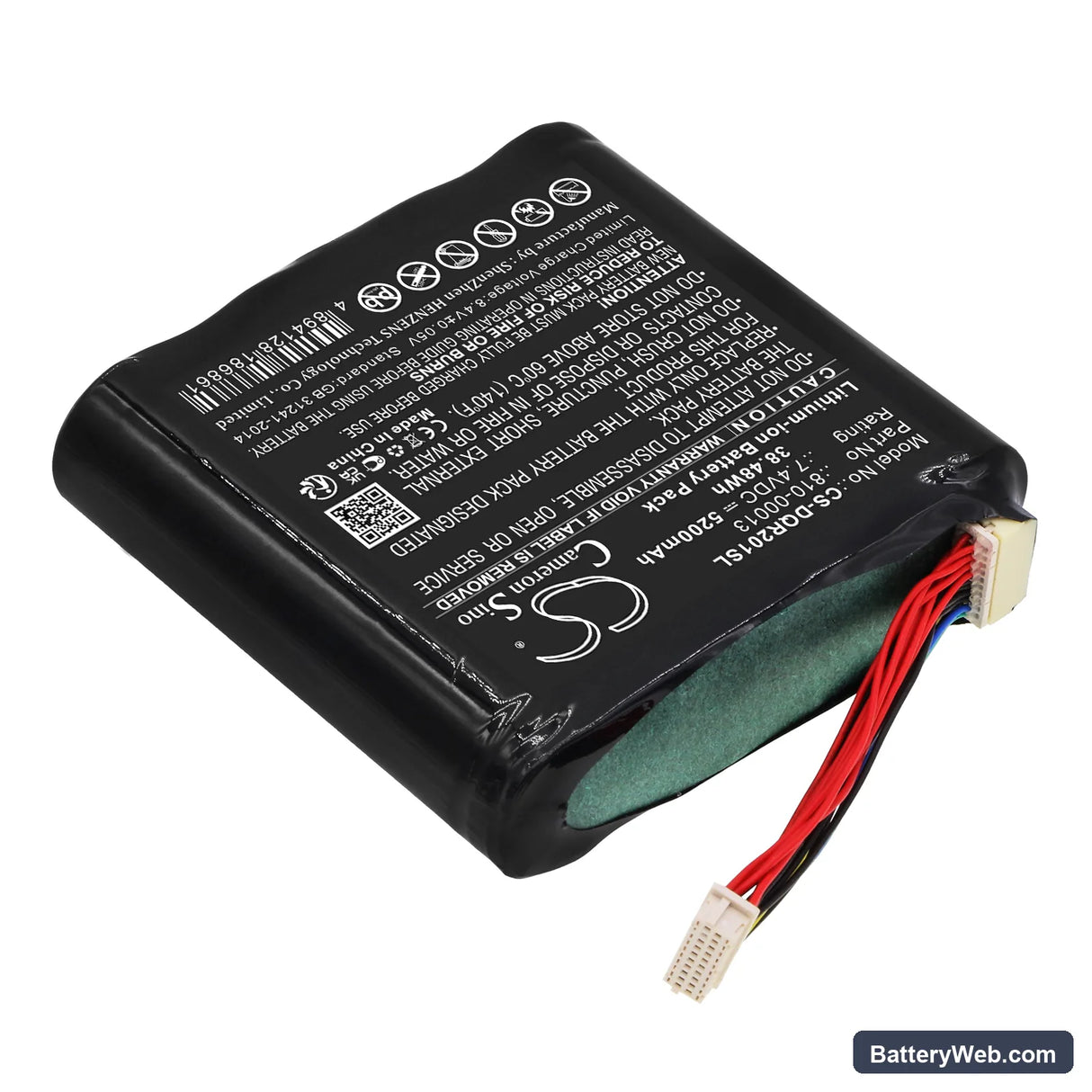 DAQRI Smart Glasses Replacement Battery, 7.4V, 5200mAh, Li-ion 2