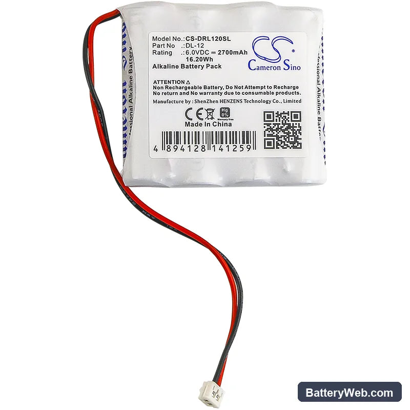 Interstate DRY0201 Replacement Battery, 6V, 2700mAh, Alkaline 3