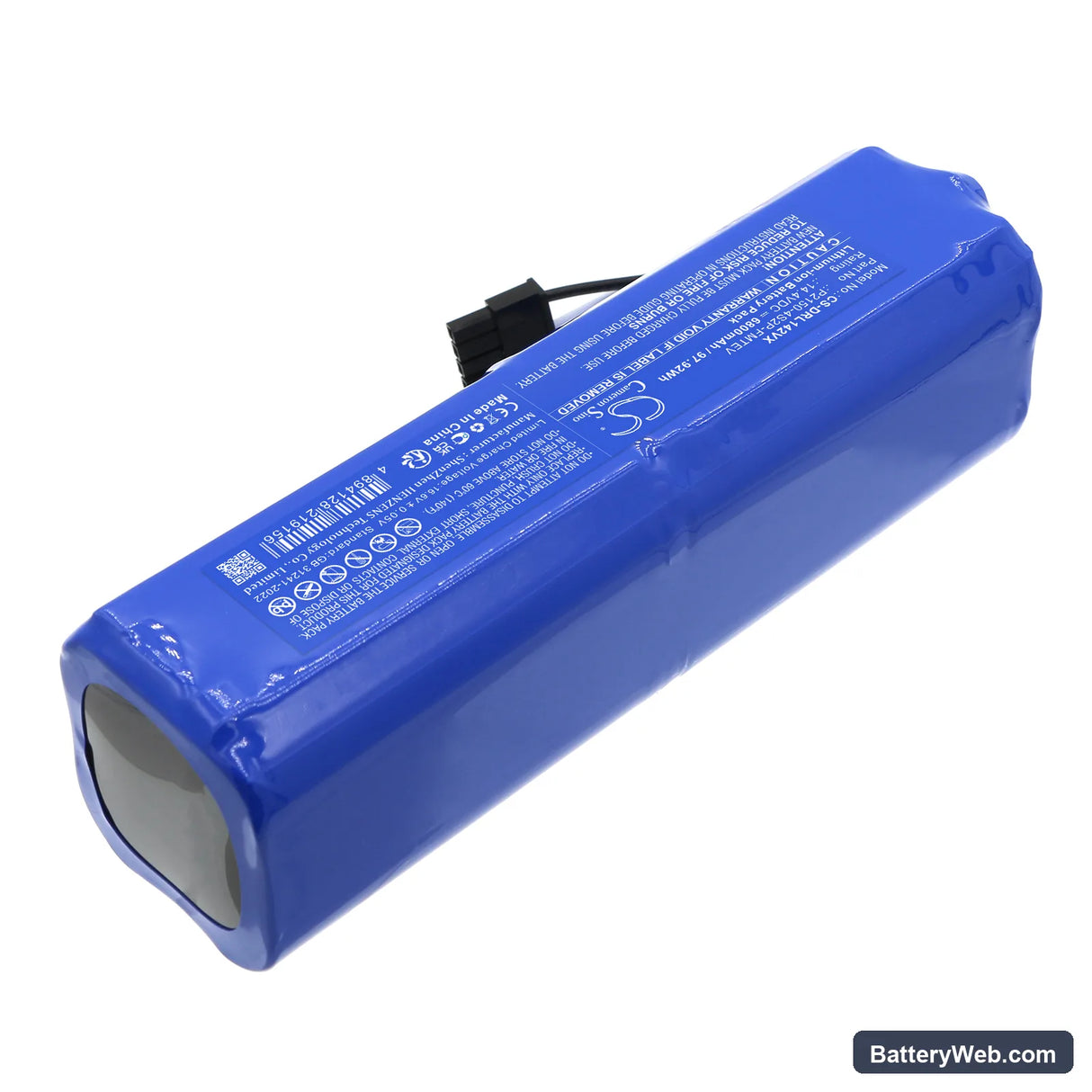 Dreame Mova S10 Plus Replacement Battery, 14.4V, 6800mAh, Li-ion 2