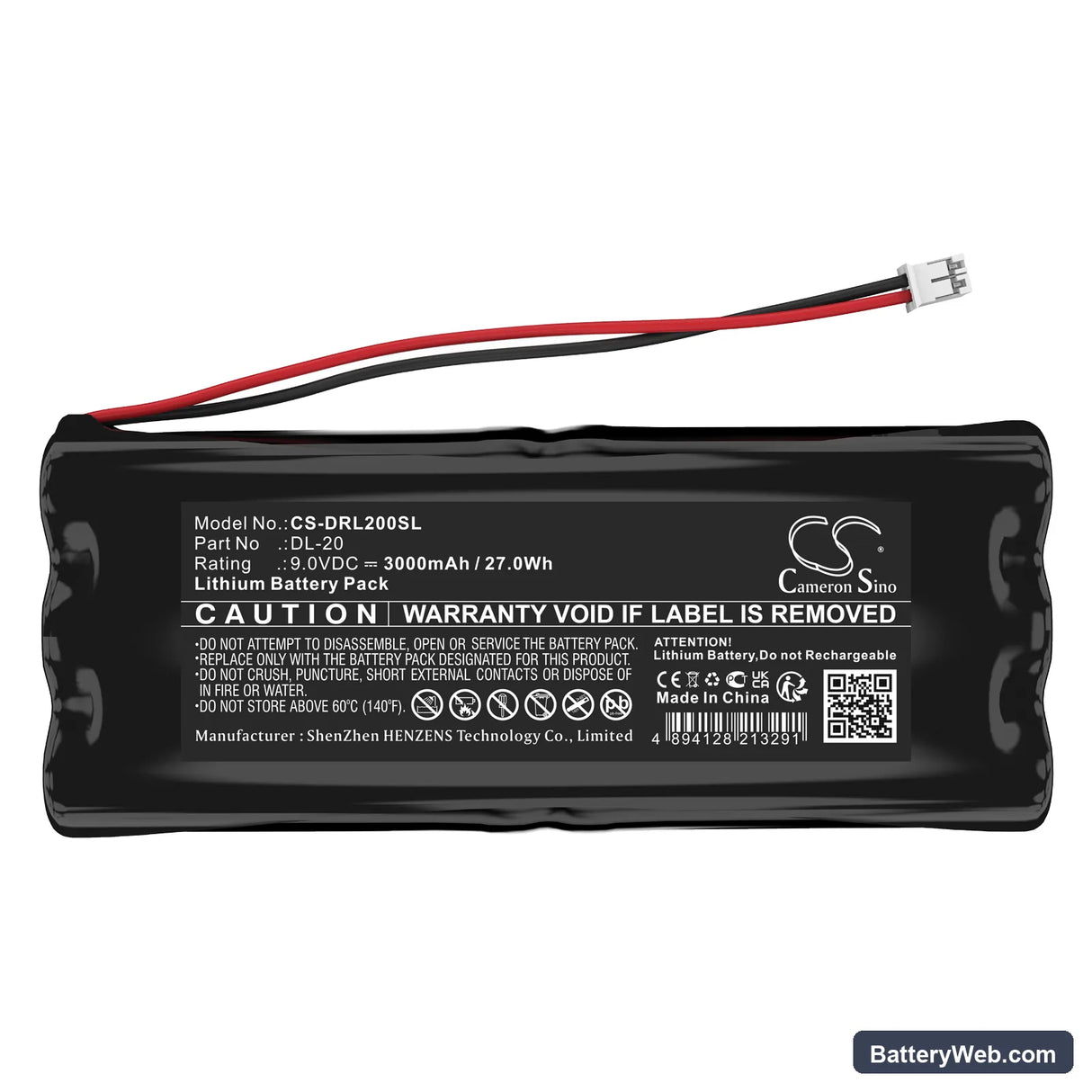 Intellikey 100225 Replacement Battery, 9V, 3000mAh, Lithium 3