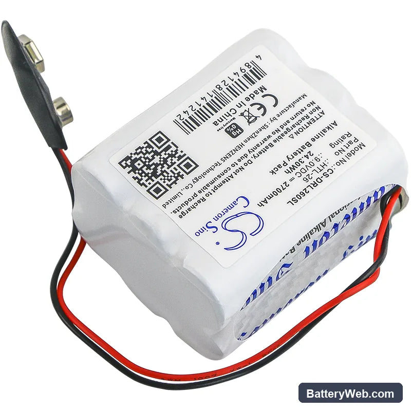 Vingcard 12 Replacement Battery, 9V, 2700mAh, Alkaline 2