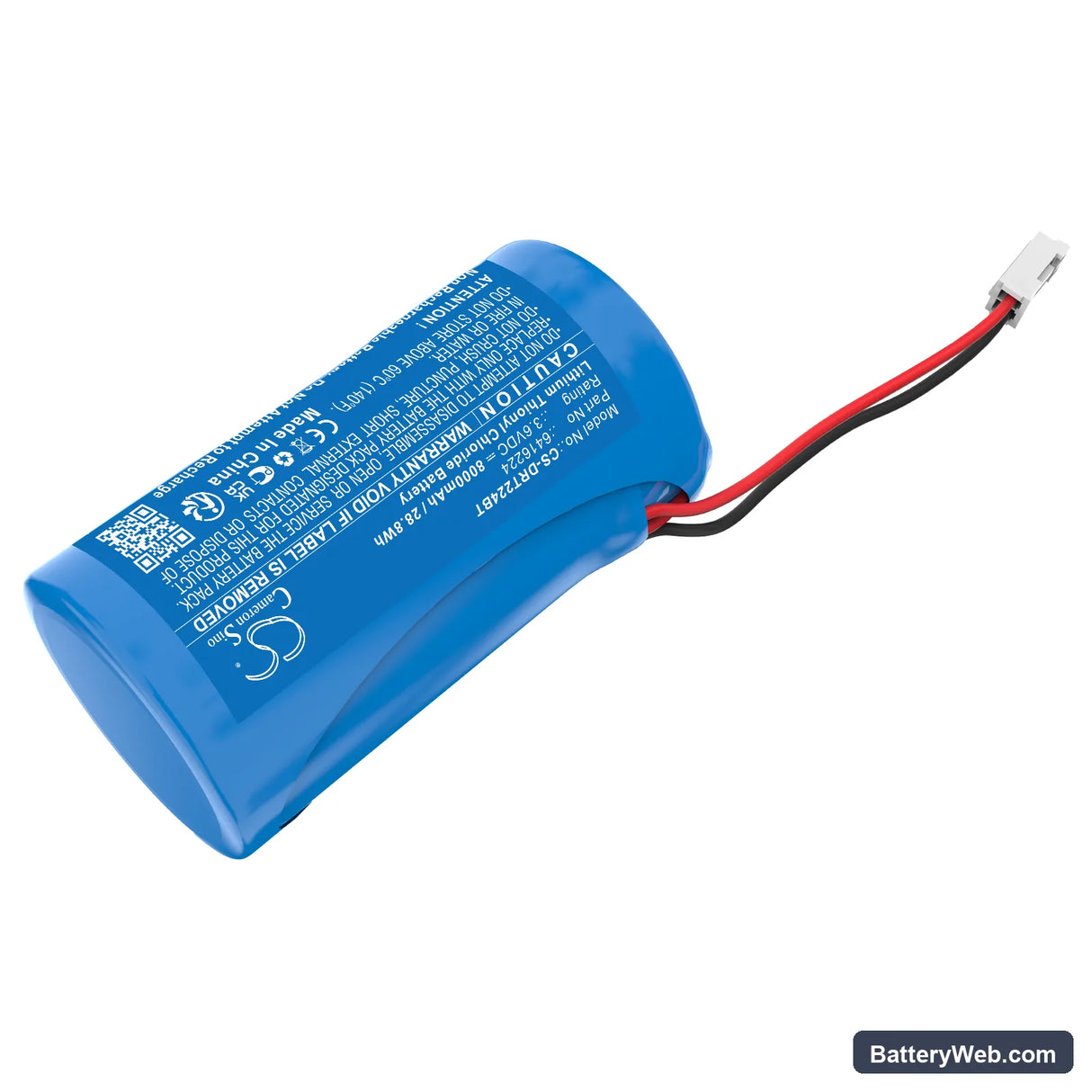 Delta Dore BILENS Replacement Battery, 3.6V, 8000mAh, Li-SOCl2 2