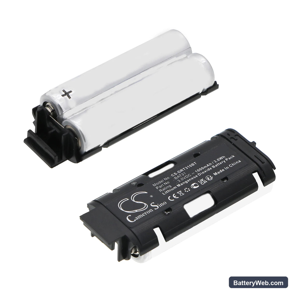 Daitem SH274AX Replacement Battery, 3V, 1000mAh, Li-MnO2 1