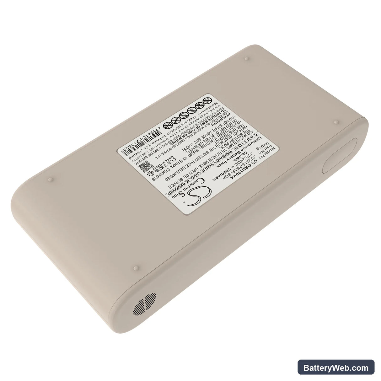 Deerma DEM-U10 Replacement Battery, 25.2V, 2000mAh, Li-ion 4