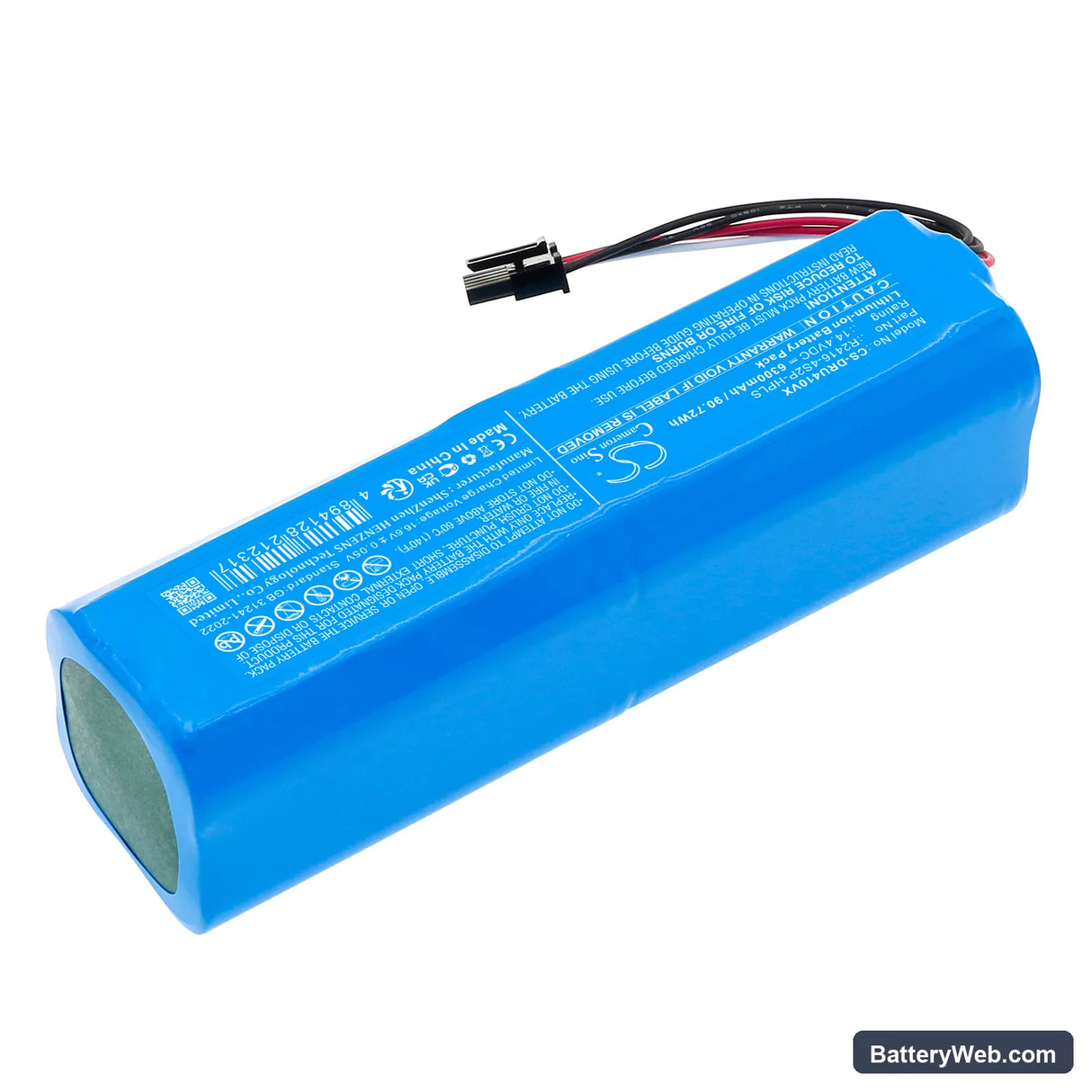Dreame Bot X30 Ultra Replacement Battery, 14.4V, 6300mAh, Li-ion 2