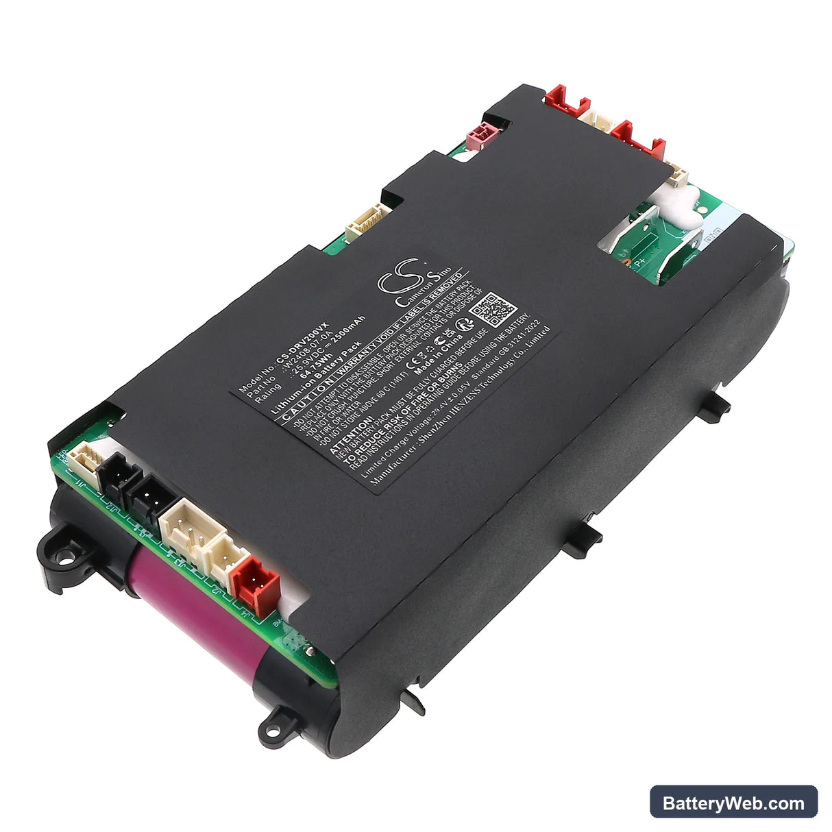 Dreame Mova 2.0 Replacement Battery, 25.9V, 2500mAh, Li-ion 1