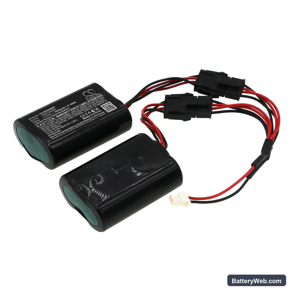 FANSO Replacement Battery, 3.6V, 16000mAh, Li-SOCl2 1