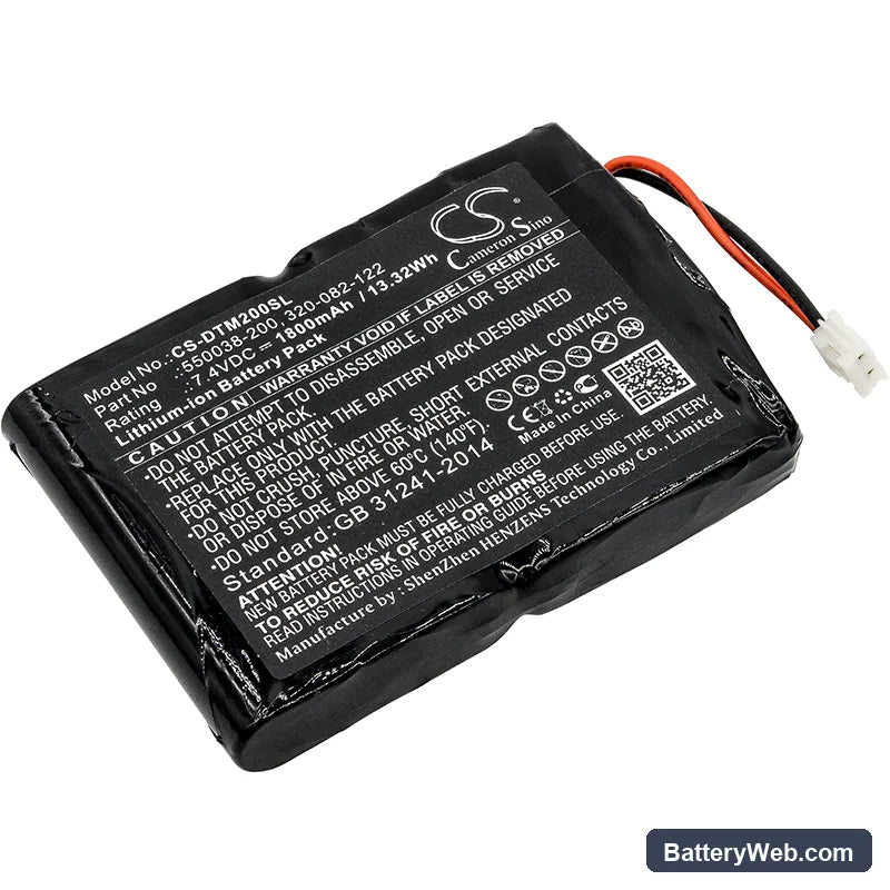 ONeil MF2te Replacement Battery, 7.4V, 1800mAh, Li-ion 1