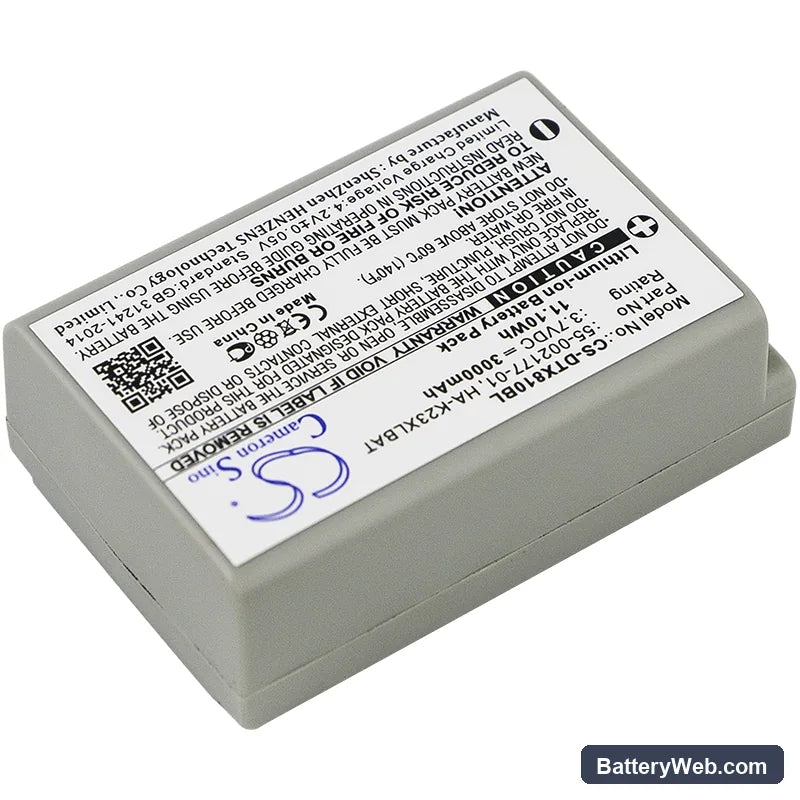 Casio DT-X8 Replacement Battery, 3.7V, 3000mAh, Li-ion 2