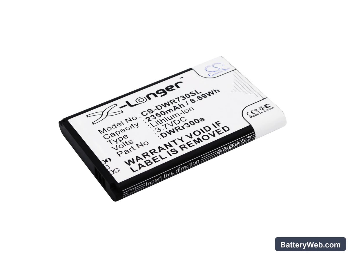 D-Link DWR-730 Replacement Battery, 3.7V, 2350mAh, Li-ion 1