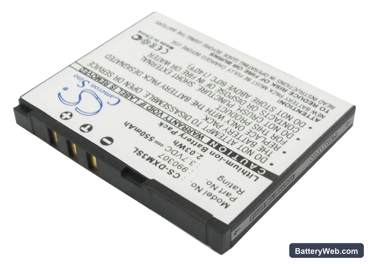 Delphi XM SKYFi 3 Replacement Battery, 3.7V, 550mAh, Li-ion 2