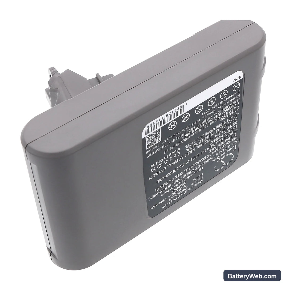 Dyson DC61 Replacement Battery, 21.6V, 1500mAh, Li-ion 4
