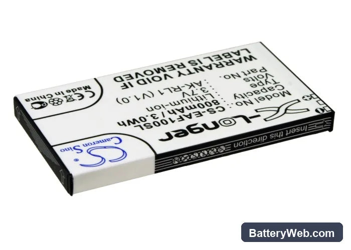 Emporia RL1 Replacement Battery, 3.7V, 800mAh, Li-ion 3
