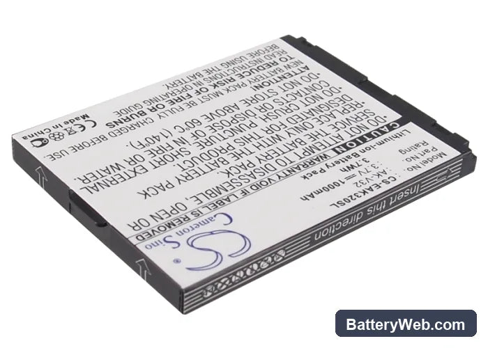 Emporia V32 Replacement Battery, 3.7V, 1000mAh, Li-ion 1
