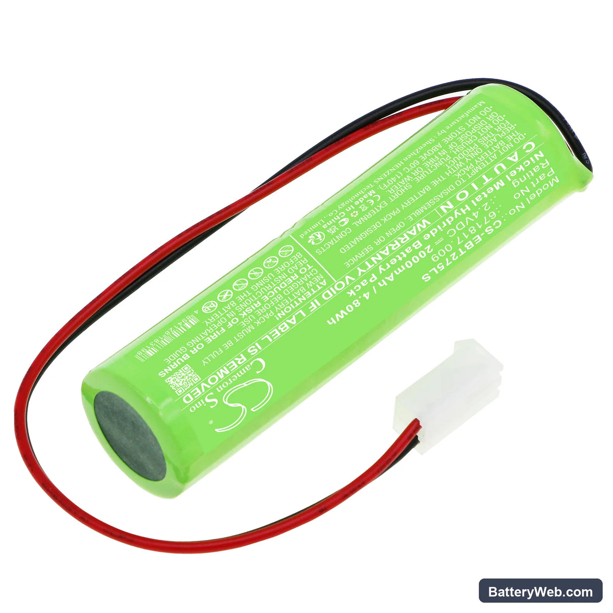 EluBat swiss 275 602 Replacement Battery, 2.4V, 2000mAh, Ni-MH 2